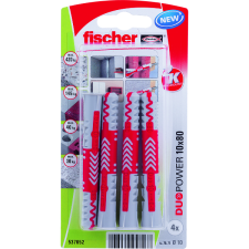 Fischer DŰBEL 10X80MM 4 DB "DUOPOWER" FISCHER barkácsolás, csiszolás, rögzítés
