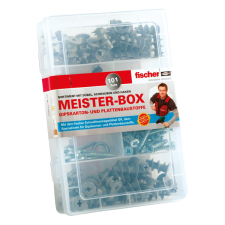 Fischer GIPSZKARTON DÜBEL SZETT MEISTERBOX + CSAVAR barkácsolás, csiszolás, rögzítés