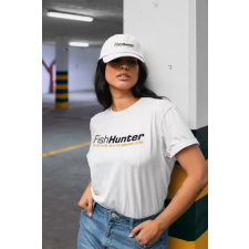  Fish Hunter női fehér póló egyedi ajándék