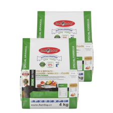  FISH & RICE 24/13 – LAZACHÚS – BARNA RIZS – ZÖLDSÉG – 2x4Kg DUOPACK kutyaeledel