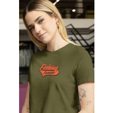  Fishing Forever női military póló egyedi ajándék