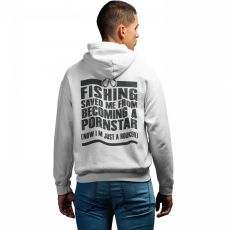  Fishing saved me - Unisex Zipzáros Pulóver
