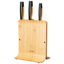 FISKARS 1057553 Functional Form bambusz késblokk 3 késsel kés és bárd
