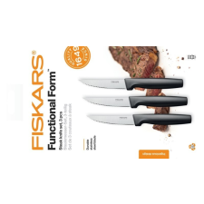 FISKARS FF Steak késkészlet, 3 db-os kés és bárd