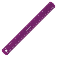 FISKARS Gyermekvonalzó lila csillámokkal, 30 cm, 1023922 vonalzó
