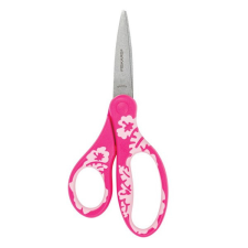 FISKARS Olló iskolai FISKARS rózsaszín virág motívummal Softgrip 15cm olló