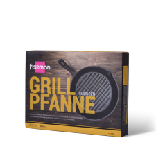 Fissman grillserpenyő, öntöttvas, 24x5 cm, fekete edény