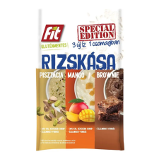 Fit Fit rizskása válogatás pisztácia, mangó, brownie - 3*60g reform élelmiszer