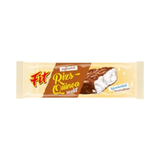 Fit puffasztott rizs-quinoa szelet tejcsokiba márt csokoládé és édesség