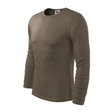 Fit-T LS póló férfi army S férfi póló