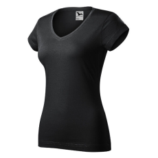  Fit V-neck póló női ébenszürke XL