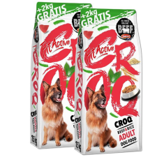 FitActive CROQ Premium Beef&Rice kutyatáp 2x15+2kg kutyaeledel