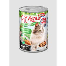 FitActive konzerv Adult (liba,nyúl,sárgarépa) konzerv - Felnőtt macskák részére (415g) macskaeledel