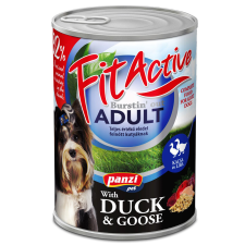 FitActive konzerv Adult - nedveseledel (kacsa-liba) felnőtt kutyák részére (1240g) kutyaeledel