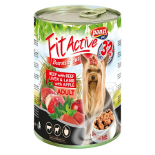 FitActive konzerv Adult - nedveseledel (marha,máj,bárány) felnőtt kutyák részére (415g) kutyaeledel