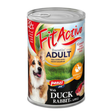 FitActive Panzi Fit Active 1240 g konzerv kutyáknak kacsa-nyúl 316208 kutyaeledel