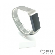 Fitbit Charge 3 cserélhető fém szíj - ezüst - silver óraszíj