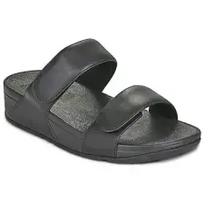 FitFlop Lábujjközös papucsok Lulu Adjustable Leather Slides Fekete  40 női papucs