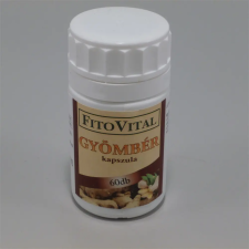 Fitovital gyömbér kapszula 60 db vitamin és táplálékkiegészítő