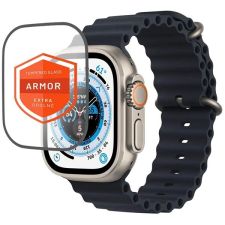 Fixed Armor Apple Watch Ultra 49mm üvegfólia - fekete + applikátor okosóra kellék