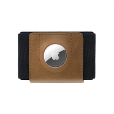 Fixed bőr pénztárca külső AirTag tartóval, barna pénztárca