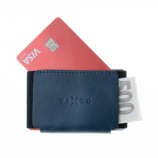 Fixed Bőr pénztárca Smile Tiny Wallet with smart tracker Smile PRO Kék