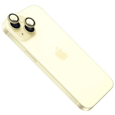 Fixed Camera Glass Apple iPhone 15/15 Plus üvegfólia - sárga mobiltelefon kellék