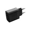 Fixed Dual Travel 2x USB Type-A Hálózati töltő - Fekete (17W)