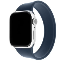 Fixed Elastic Silicone Strap Apple Watch 42/44mm okosórához, XL-es méret, kék okosóra kellék