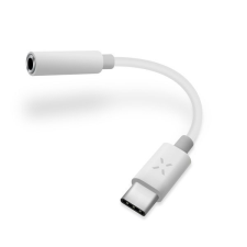 Fixed fejhallgató adapter USB-C - 3.5mm jack DAC fehér kábel és adapter