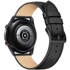 Fixed Leather Strap - fekete okosóra kellék