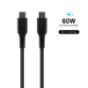Fixed Liquid Silicone Cable USB-C/USB-C, 2m, 60W, black (FIXDLS-CC2-BK)