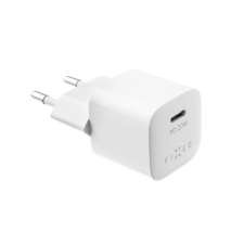 Fixed Mini Travel Charger USB-C Hálózati töltő - Fehér (20W) mobiltelefon kellék