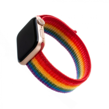 Fixed Nylon Strap Apple Watch 42/44/45mm, rainbow okosóra kellék