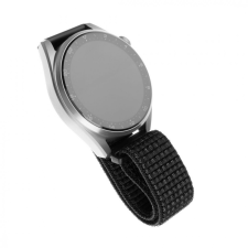 Fixed Nylon Strap Smartwatch 20mm wide, reflective Fekete okosóra kellék
