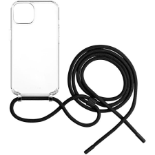 Fixed Pure Neck AntiUV Tok Apple iPhone 13 fekete nyakpántos tok tok és táska