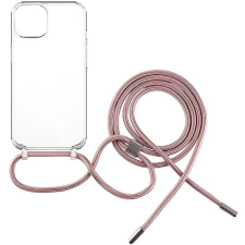 Fixed Pure Neck AntiUV Tok Apple iPhone 14 rózsaszín nyakpántos tok tok és táska