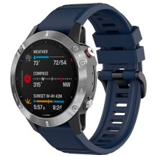 Fixed Silicone Strap a Garmin QuickFit 22 mm készülékhez kék okosóra kellék