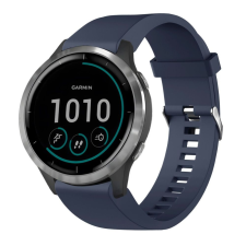 Fixed Silicone Strap for Garmin QuickFit 20mm, blue okosóra kellék