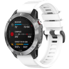Fixed Silicone Strap Garmin QuickFit 22mm - fehér okosóra kellék