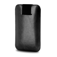 Fixed Soft Slim case with closure, PU leather, size S, black tok és táska