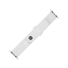 Fixed Sportos szilikonszíj Apple Watch 42/44/45mm-es okosórához, fehér (FIXSST2-434-WH)