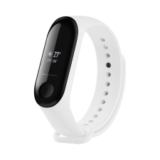 Fixed Sporty szilikon szíj Xiaomi Mi Band 3/4 okosórákhoz, fehér FIXSSTB-1414-WH okosóra kellék