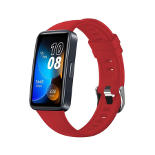 Fixed Szíj Huawei Band 8/9-hez - Fix szilikon szíj - piros okosóra kellék