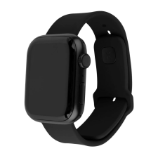 Fixed Szilikon sportos szíjkészlet Apple Watch 42/44/45/46mm fekete okosóra kellék