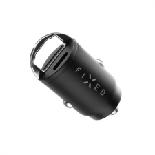 Fixed USB-C/USB Car Charger 30W, Fekete mobiltelefon kellék