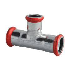 FixTrend Steel Press szénacél szűkített T-idom, 22-15-22mm hűtés, fűtés szerelvény