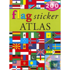  Flag sticker Atlas idegen nyelvű könyv