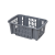 Flair 61634 Műanyag rakatolható kosár 15L - Sötétszürke (61634)