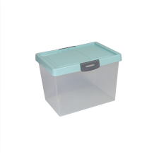 Flair Big Box Műanyag Tárolódoboz 25L - Zöldeskék (61638) bútor